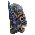 Fair Trade Indonesian Balinese Wooden Hand-Painted Barong Keket Ritual Mask - Image 5