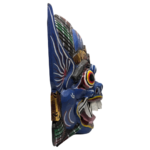 Fair Trade Indonesian Balinese Wooden Hand-Painted Barong Keket Ritual Mask - Image 4