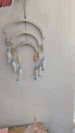 WOOD MOBILES JOB LOT : 25 WOODEN NAUTICAL FISH MOBILES (BLUE & ORANGE MIX) - Image 2